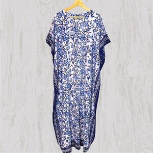 Vintage Batik Caftan  harni original design Indonesia Cotton Flowy Resort